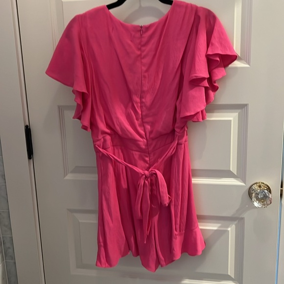 Pink Ruffle Romper- Pants Store- L - Picture 2 of 5